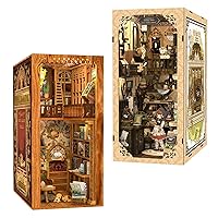 CUTEBEE DIY Book Nook Kit, DIY Dollhouse Booknook Kit Bookshelf Insert Decor Alley, Bookends Model Build-Creativity Kit with LED Light(Magic Pharmacist)(Grandpa's Antique Shop)