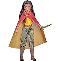 Disney Princess Raya Fashion Doll with Clothes, Shoes, and Sword, Inspired by Disney's Raya and The Last Dragon Movie, Toy for Kids 3 Years and Up