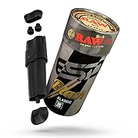 RAW Double Shot Cone Loader + RAW Black King Size Cones - 100 Pack