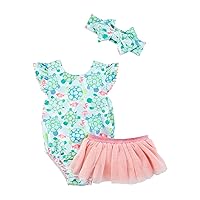 Mud Pie baby-girls Girls Reversible Swimsuit & Tutu SetOne Piece Swimsuit