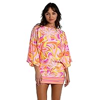 Sunshine 79 Women's Standard Short Sleeve Tunic Cover Up Dress