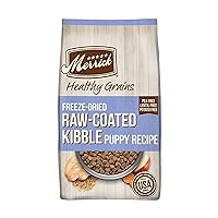 Healthy Grains Freeze Dried Raw Coated Kibble, Natural High Protein Puppy Food, Chicken and Brown Rice - 22.0 lb. Bag