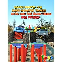 Learn Shapes and Race Monster Trucks with Max the Glow Train and Friends