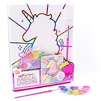 Just My Style Canvas- Magical Unicorn, Pre-Printed Paint Your Own Canvas Art by Horizon Group USA