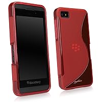 BoxWave Case for BlackBerry Z10 (Case DuoSuit, Ultra Durable TPU Case w/Shock Absorbing Corners for BlackBerry Z10 - Scarlet Red
