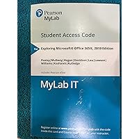 Exploring Microsoft Office 2019 -- MyLab IT with Pearson eText Access Code Exploring Microsoft Office 2019 -- MyLab IT with Pearson eText Access Code Printed Access Code