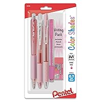 Pentel Color Shades Writing Pack - Pastel Pink (BLBKALZBPP)