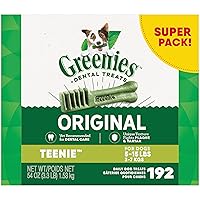 Greenies Original Teenie Natural Dental Care Dog Treats, 54 oz. Pack (192 Treats)