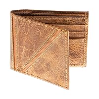 NOVICA Handmade Men's Leather Wallet Travel Accessory Brown Iced Coffee Solid Mexico 'Minimalist in Brown'