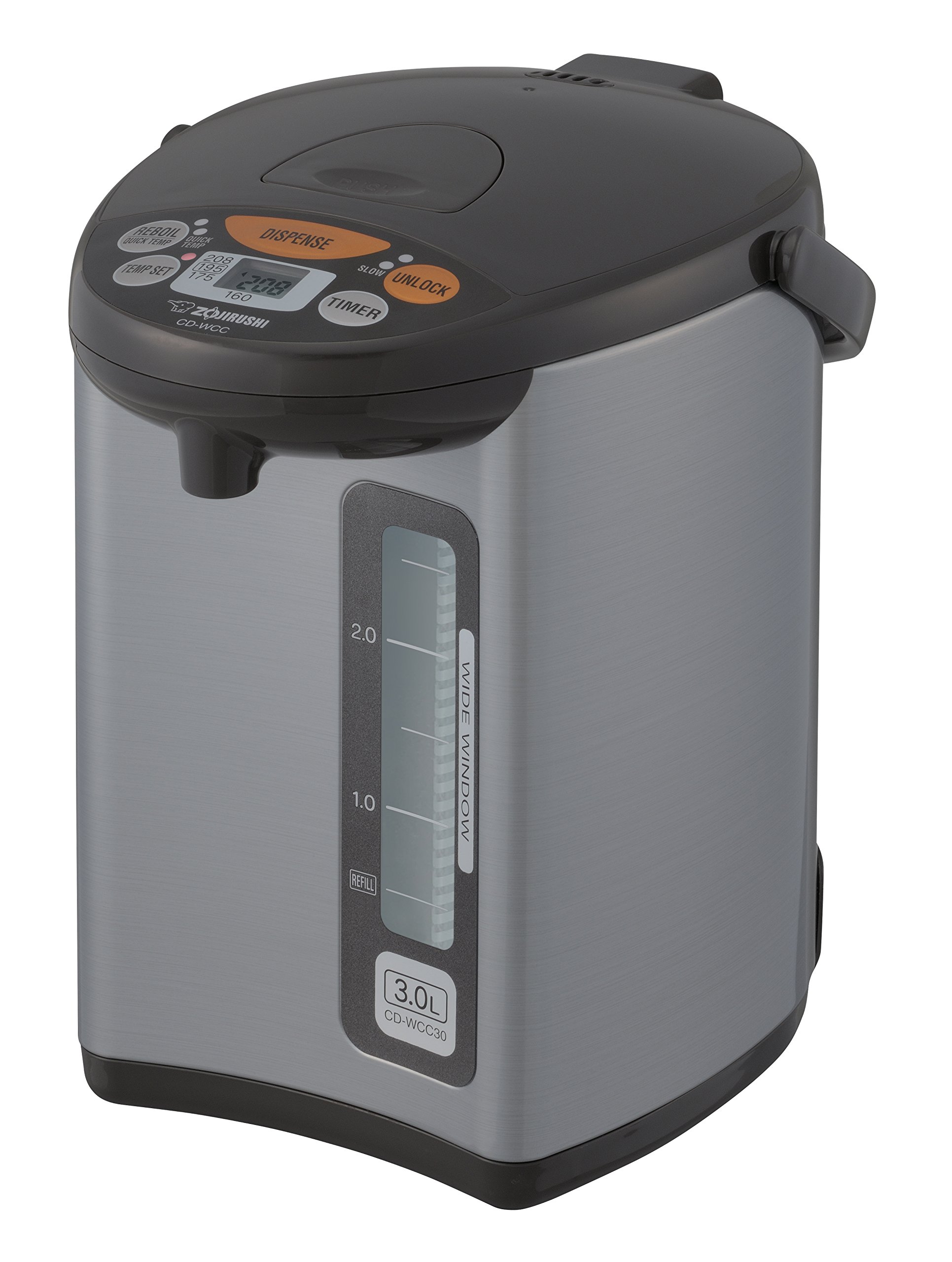 Zojirushi CD-WCC30 Micom Water Boiler & Warmer, Silver & NS-LGC05XB Micom Rice Cooker & Warmer, 3-Cups (uncooked), Stainless Black