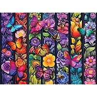 Buffalo Games - Flowers and Flyers - 1000 Piece Jigsaw Puzzle for Adults Challenging Puzzle Perfect for Game Nights - Finished Size 26.75 x 19.75
