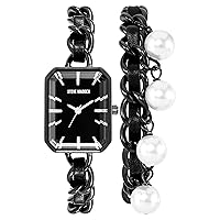 Steve Madden Women's Chain Watch and Bracelet Set