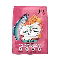 Purina Beyond Indoor Grain Free Salmon, Egg & Sweet Potato Recipe Adult Dry Cat Food, 11 LB