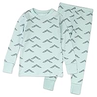 HonestBaby Multipack 2-Piece Pajamas Sleepwear PJs 100% Organic Cotton for Infant Baby, Toddler Boys, Unisex (LEGACY)
