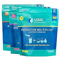 Liquid I.V. Hydration Multiplier - Lemon Lime, Passion Fruit, & Tropical Punch - Hydration Powder Packets | Electrolyte Drink Mix | Non-GMO | 48 Sticks