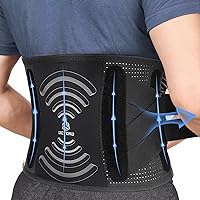 OCTORO Back Brace for Lower Back Pain Relief Women Men, Back Support Belt for Herniated Disc, Sciatica, Scoliosis, Lumbar Support Brace with Hot &Cold Pad Therapy Pocket(Waist: 28