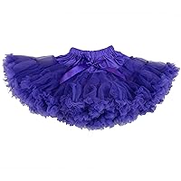 Girl's Fluffy Purple Chiffon Petti SkirtÂÂÂ