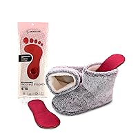 Heated Booties Thick Warm Winter Feet Warmers with Microwavable Heatable Inserts – Heated Booties Foot Heater for Cold feet