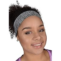More Mile Flyaway Tamer Womens Headband Sports Hairband Gym Running Workout Yoga (Grey, One Size)