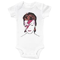 Bowie Baby Onesie, ZIGGY STARDUST, Glam Rock Unisex Infant Onesie, Newborn Infant Bodysuit, 70s Rock Baby Outfit
