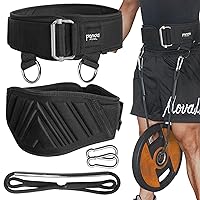 【2024 Upgrade】Weight lifting belt 2-in-1 Weightlifting & Dip Belt Self-locking Weight Belt with Rope Multi-Functional Lifting Belt for Weightlifting Squat Powerlifing Pull up Cross-training