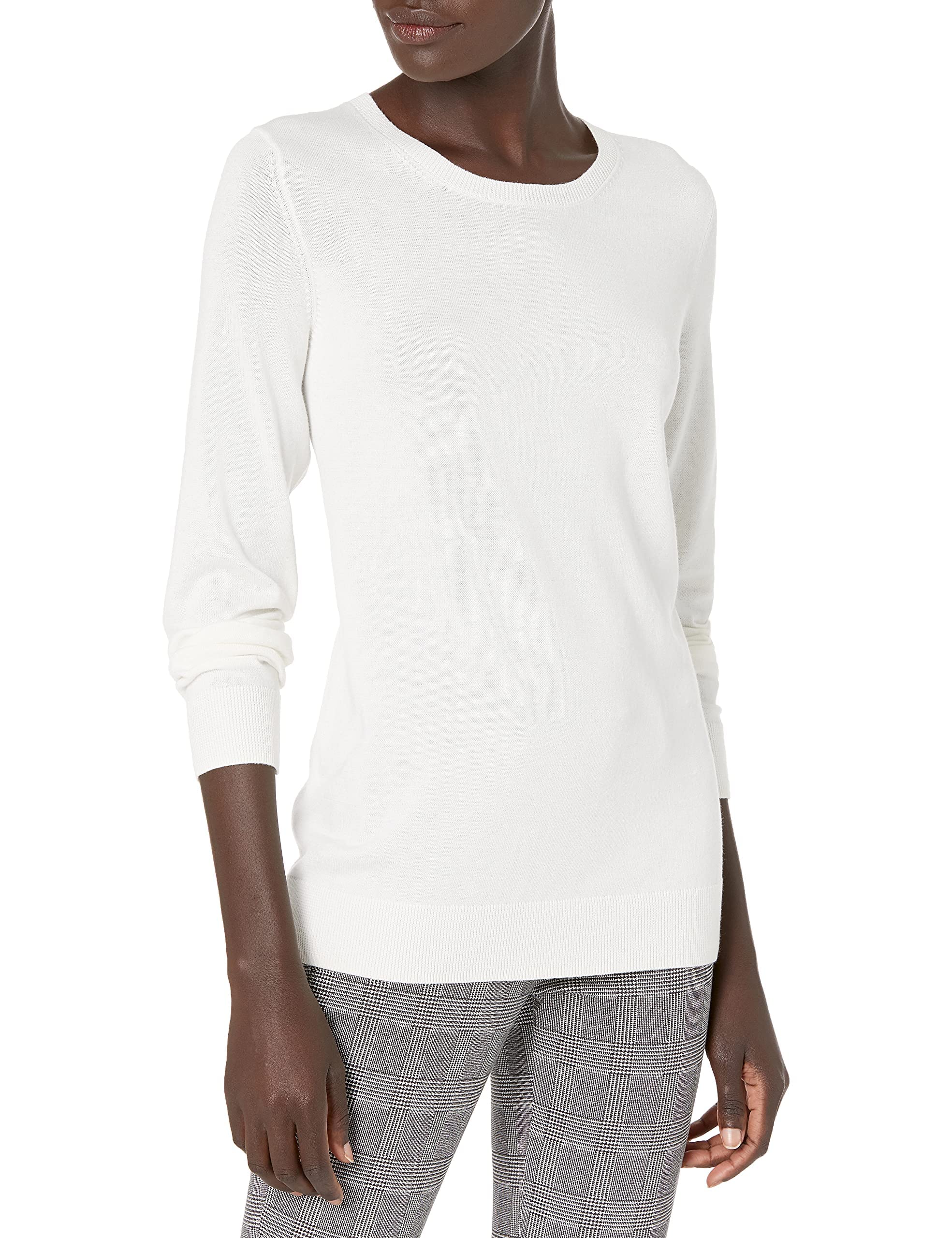Amazon Essentials Women's Long-Sleeve Lightweight Crewneck Sweater (Available in Plus Size)