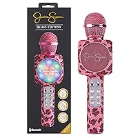 Jessica Simpson Wireless Bluetooth Karaoke Microphone, 3-in-1 Portable Handheld Mic Speaker for All Smartphones,Gifts for Girls Kids Adults All Age