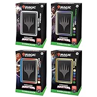 Magic The Gathering Commander Masters Commander Deck Bundle – Includes All 4 Decks (1 Eldrazi Unbound, 1 Enduring Enchantments, 1 Planeswalker Party, and 1 Sliver Swarm)