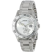 Invicta Women's 12506 Pro Diver Silver Dial Crystal Accented Stainless Steel Watch
