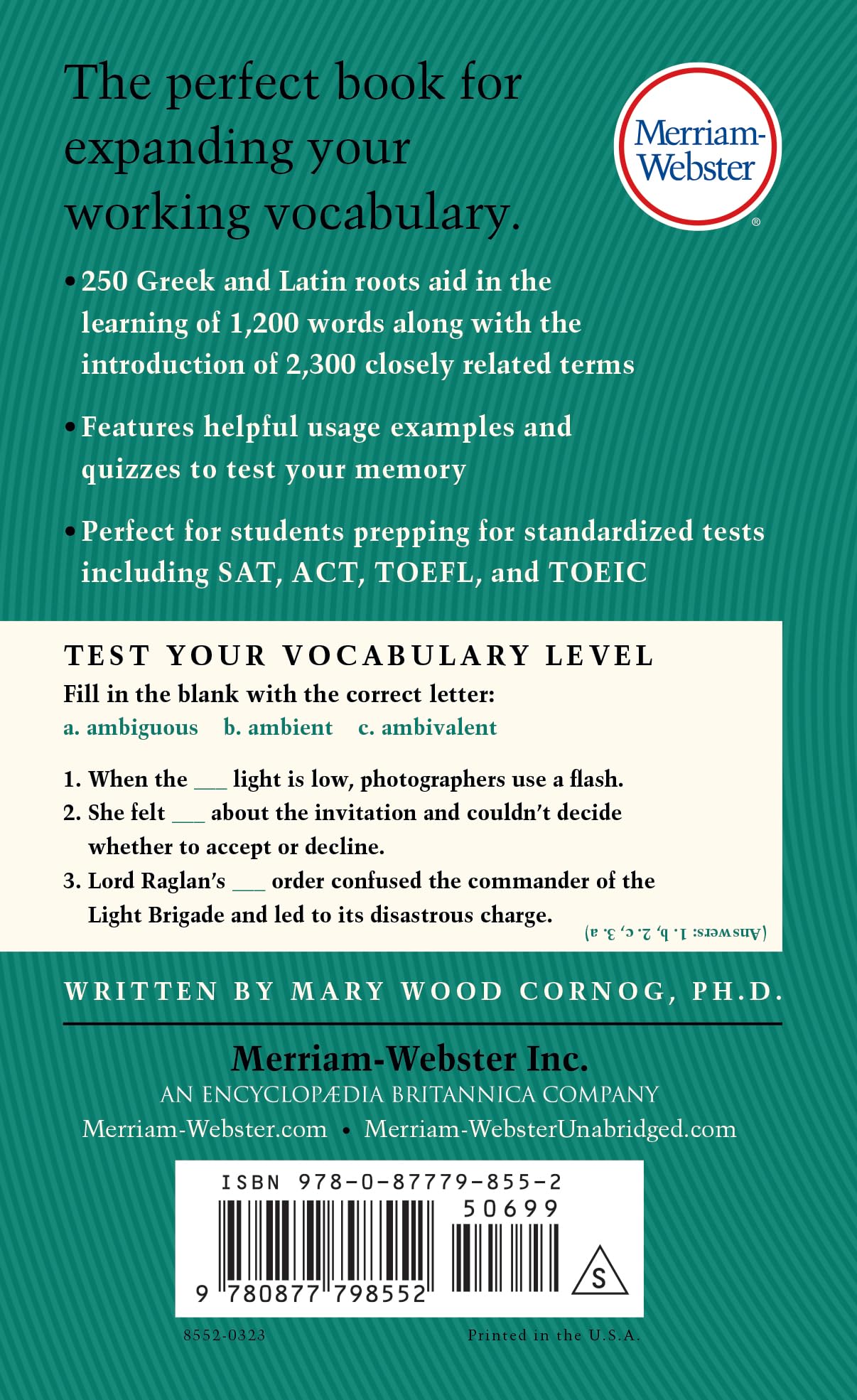 Merriam-Webster’s Vocabulary Builder | Perfect for prepping for SAT, ACT, TOEFL, & TOEIC
