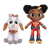 Just Play Super Sema 2-piece Plush Stuffed Animals Set, Super Sema stands 8.5-inches, Moyo stands 6.25-inches, Kids Toys for Ages 2 Up, Amazon Exclusive