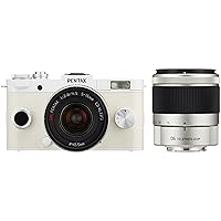 Pentax single-lens camera (Pure White) double zoom kit regular color PENTAX Q-S1