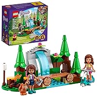 LEGO Friends Forest Waterfall Camping Adventure Set, Building Toys with Andrea and Olivia Mini-Dolls, Toys for 5 Plus Year Old Kids, Girls & Boys, Makes a Great Activity for Kids, 41677