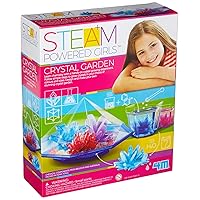 4M Toysmith, STEAM Powered Girls Crystal Garden, Chemistry DIY Stem Toy, for Girls Ages 10+