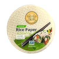 TANISA Rice Paper Wrappers for Spring Rolls - Round Gluten Free Spring Roll  Rice Paper Wrapper - Traditional Rice Wrappers for Fresh Rolls - Vietnamese  Rice Paper - 8.7 in 2 Packs (2 x 12 oz) 12 Ounce (Pack of 2)