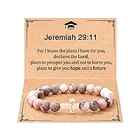 Cross Bracelet Christian Graduation Gifts for Girls Women Catholic Religious Jewelry Gifts for Women Godmother