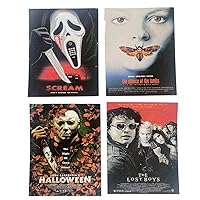 Melody Jane Dolls Houses Dollhouse Set of 4 Halloween Posters Miniature Home Décor Accessory 1:12 Scale