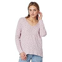 Lucky Brand Women's Oversized V-Neck Waffle Thermal Top