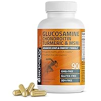 Bronson Glucosamine Chondroitin Turmeric & MSM Advanced Joint & Cartilage Formula, Supports Healthy Joints, Mobility & Cartilage - Non-GMO, 90 Capsules