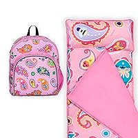 Wildkin 12 Inch Backpack Bundle with Microfiber Nap Mat (Paisley)