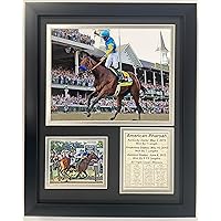 Championsip Racehorse Collectible Memorabilia | Triple Crown Racehorses | Framed Photo Collages | 12