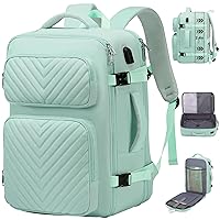 Travel Backpack for Women, Flight Approved Carry on Backpack, Large Expandable Suitcase Backpack, 17.3