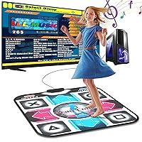 USB Dance Mat for PC/Computer, Single Dance Pad for Exercise & Fitness with Dancing Game Software, Compatiable with WinXP/ Win7/ Win10/ Win11, 7 Difficulty Levels for Kids&Adults