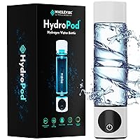 HydroPod Premium Hydrogen Water Bottle, Portable Hydrogen Water Bottle Generator, Ion Water Bottle, Water Purifier, Filtered Water Bottle, Water Ionizer, Water Bottle Filter, Smart Water Bottle