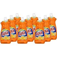 AJAX Ultra Triple Action Liquid Dish Soap - Liquid - 28 fl oz (0.9 quart) - Citrus Scent - 9 / Carton - Orange