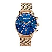 Jayson Hardly Chrono Line Gold/Blue Watch, Bracelet