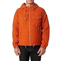 Vince Camuto Men's Lightweight Water-Resistant Windbreaker, Red, X-Large