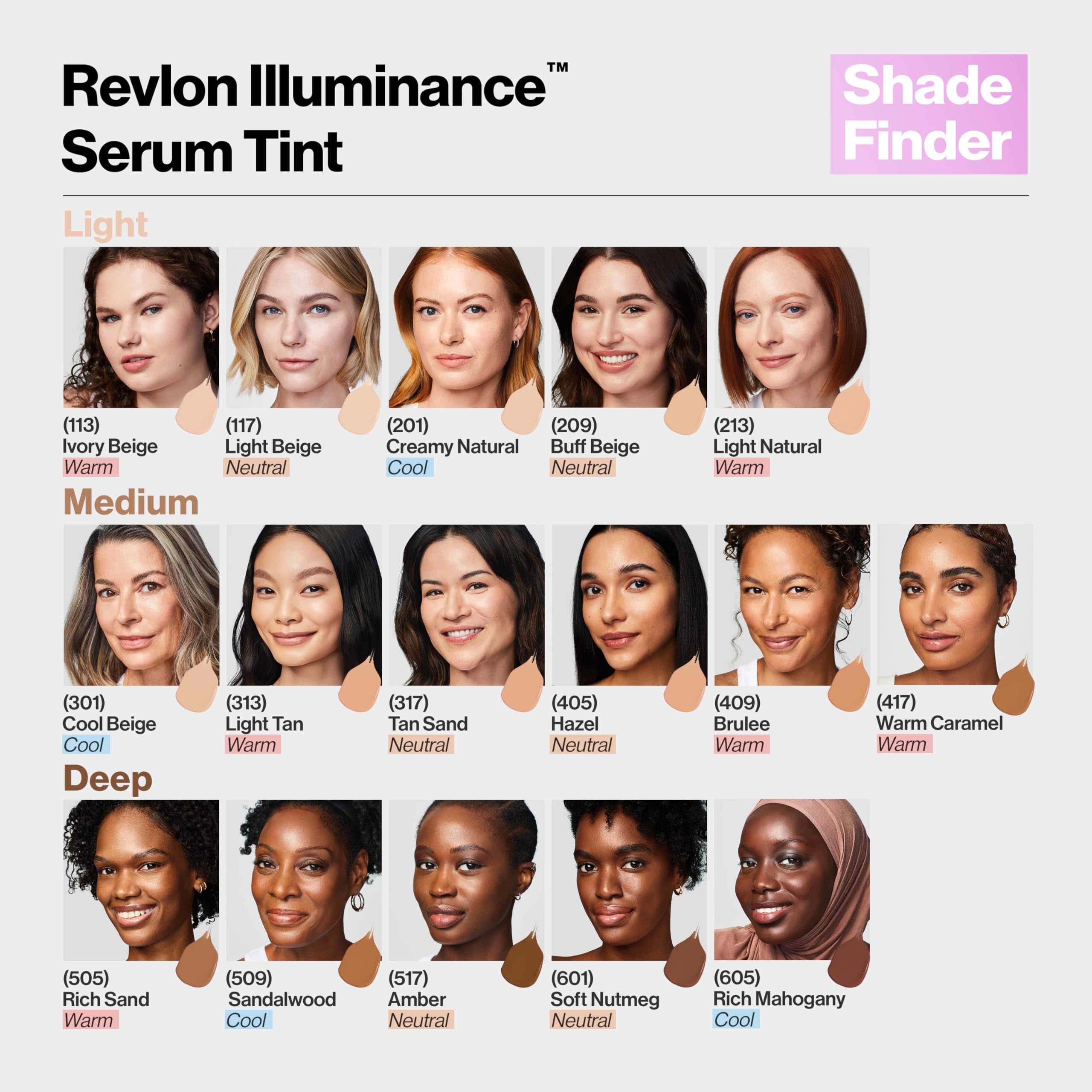 Revlon Illuminance Tinted Serum, Triple Hyaluronic Acid, Evens Out Skin Tone Over Time and Hydrates All Day, SPF 15, 317 Tan Sand, 0.94 fl oz.