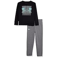 Under Armour boys Long Sleeve Shirt and Jogger Set, Durable Stretch and Lightweight