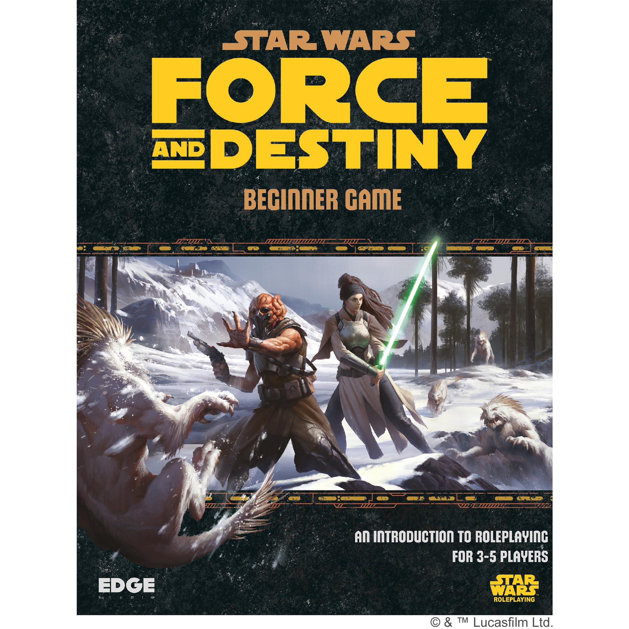 EDGE Studio Star Wars - Force and Destiny: Beginner Game Ignite Your Lightsabers and Discover Your Force Destiny! Sci-Fi Roleplaying Game, Ages 10+, 3-5 Players, 1 Hour Playtime, Made